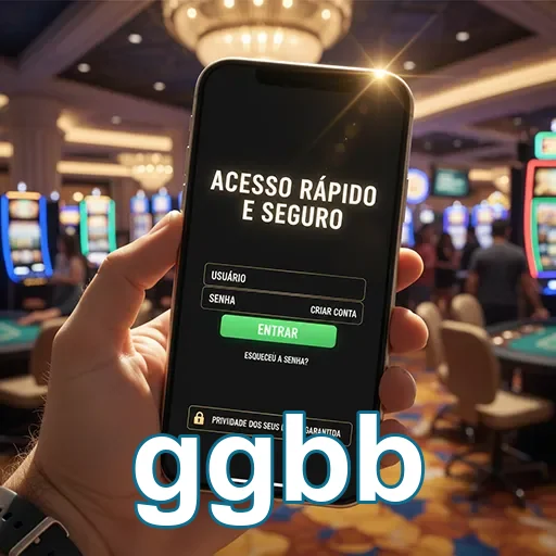 Tela de login do ggbb mostrando acesso rápido e seguro.