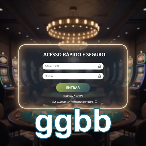 Tela de login do ggbb, com acesso rápido e seguro.