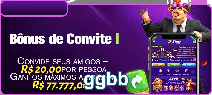 Banner informativo sobre bônus de convite no ggbb.