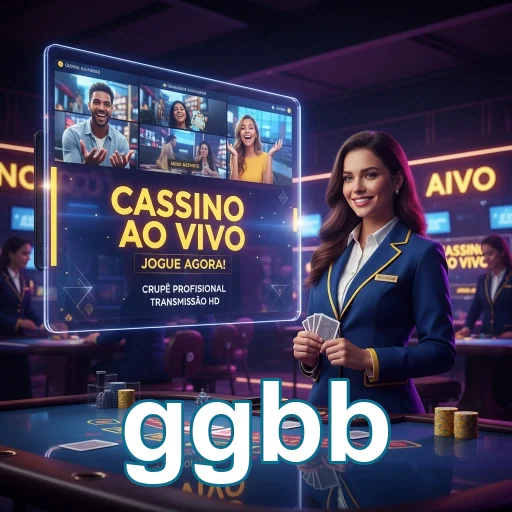 Crupiê em cassino ao vivo da ggbb com transmissão HD.