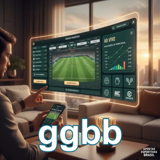 Jogador interagindo com plataforma ggbb em dispositivo móvel.