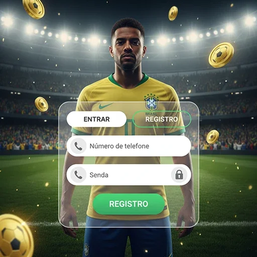 Tela mobile com mercados e odds no ggbb para cadastro