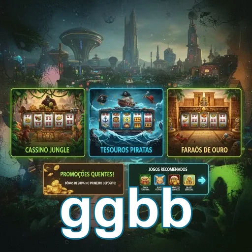 Interface de slot games no ggbb com temas variados.