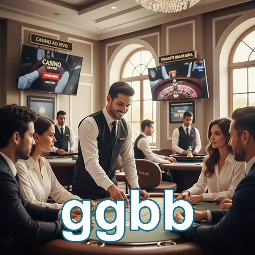 Jogadores em cassino ao vivo interagem no app ggbb