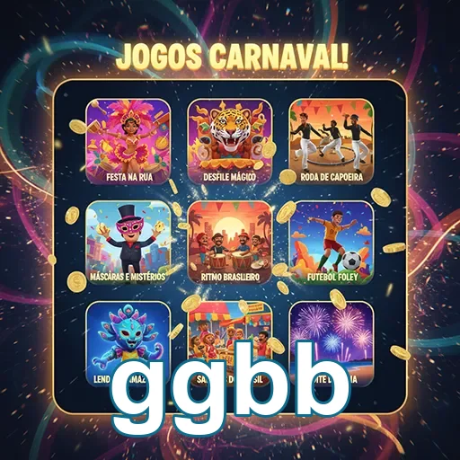 Painel de jogos de carnaval no ggbb, com diversas opções.