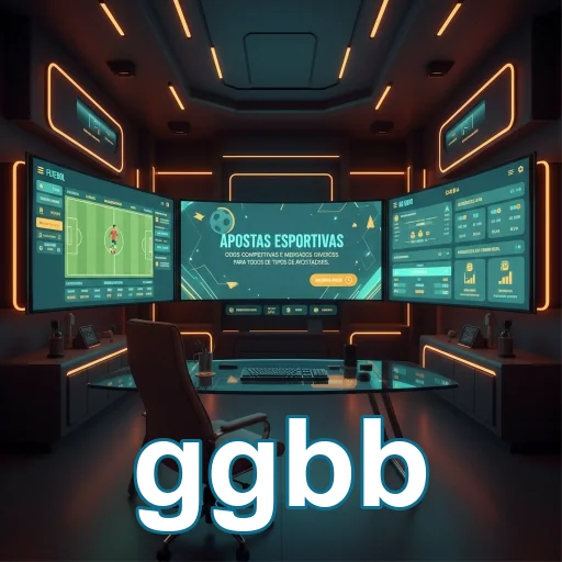 Ambiente moderno de apostas no ggbb com telas de desempenho.