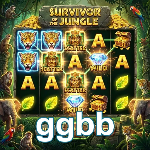 Tela do jogo 'Survivor of the Jungle' no ggbb.