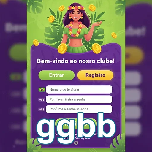 Tela de login do ggbb destacando registro seguro para usuários.